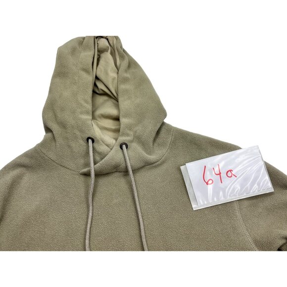Large Beige Hooded Pullover Sweatshirt L 64a - Picture 7 of 7